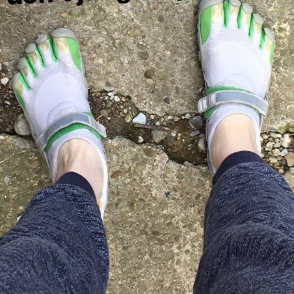 Vibram Fivefingers White and Green